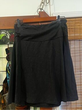 Toad&Co Black A-Line Skirt